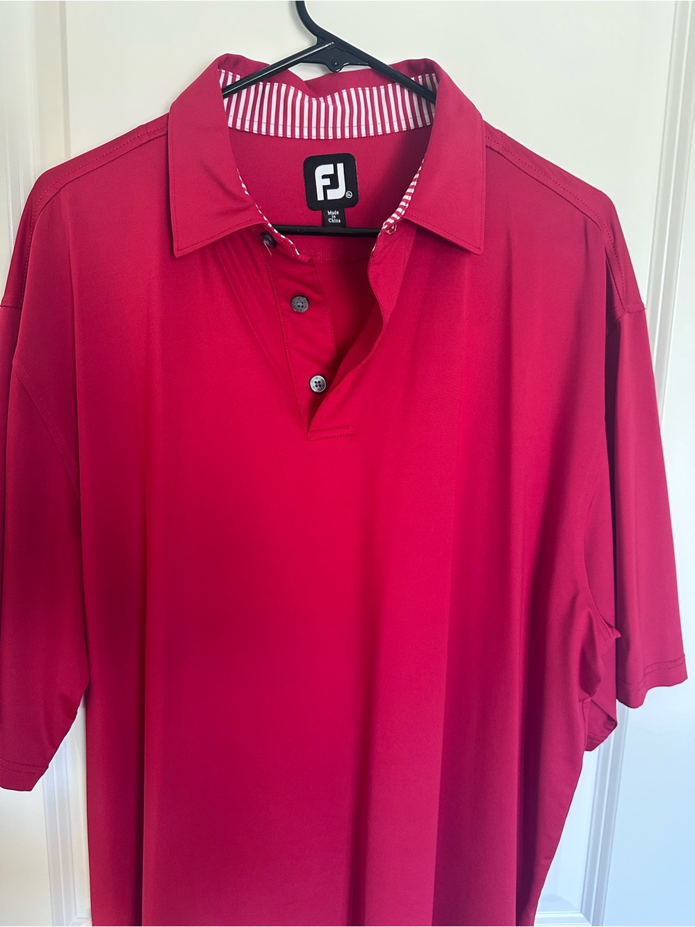 FootJoy Men's Bright Red Performance Polo